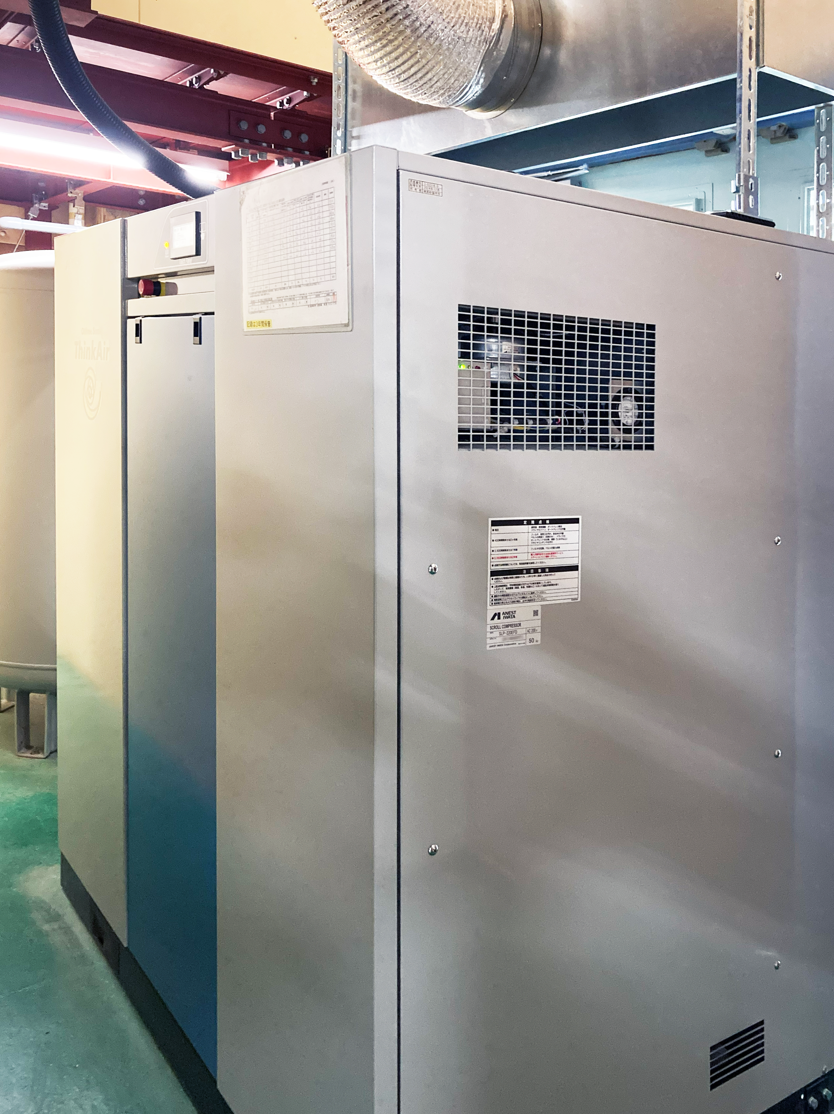 今回採用したスクロールコンプレッサ