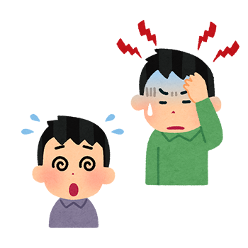 体調不良画像