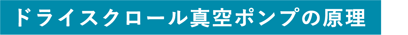 ドライスクロール真空ポンプの原理